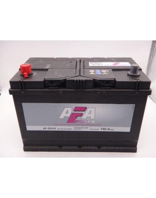Baterie auto 12V 91Ah Afa Plus 740A AF-D31L cod F591400 074